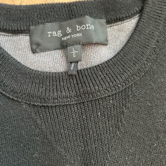 Rag & Bone, size L, long sleeve black sweater - Picture 2 of 3